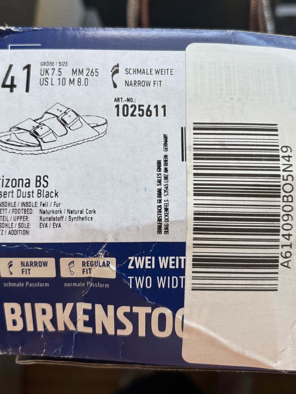 Birkenstock Black Double-Buckle Slide Sandals with Fur - Picture 9 of 9